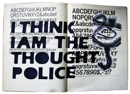 Image of a defaced alphabet reader book